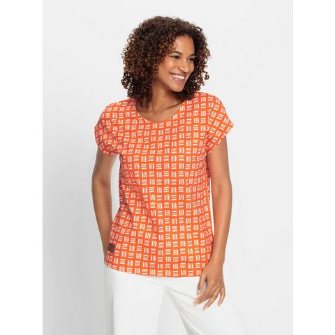 Casual Looks Shirt met print (1-delig)