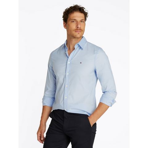 Tommy Hilfiger Businessoverhemd FLEX POPLIN KENT COLLAR SF SHIRT