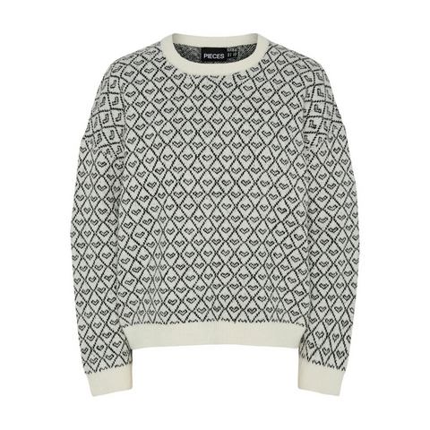 Pieces Trui met ronde hals PCNAVI LS O-NECK KNIT MM