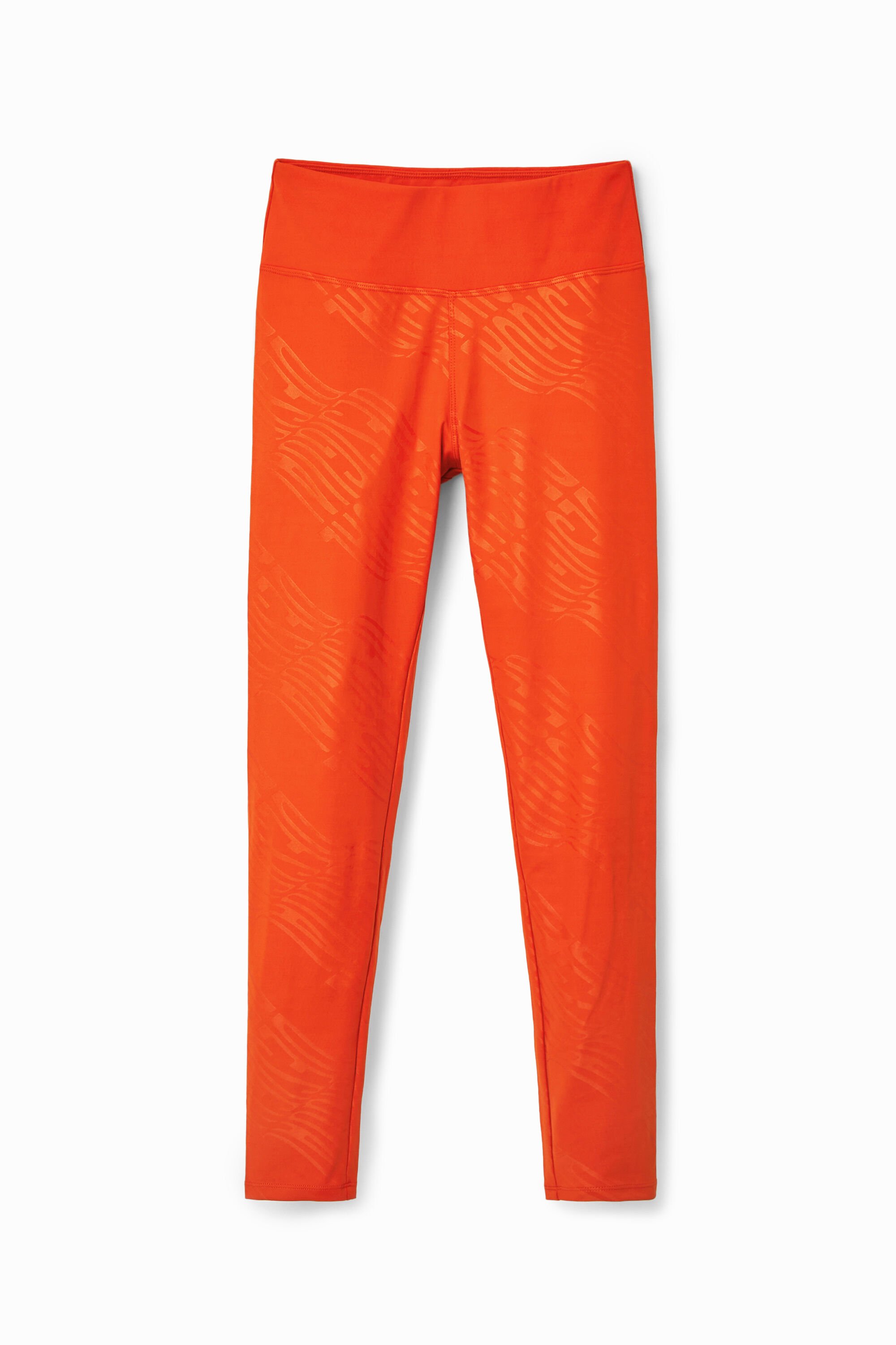 Desigual Bedrukte legging met -logo - ORANGE