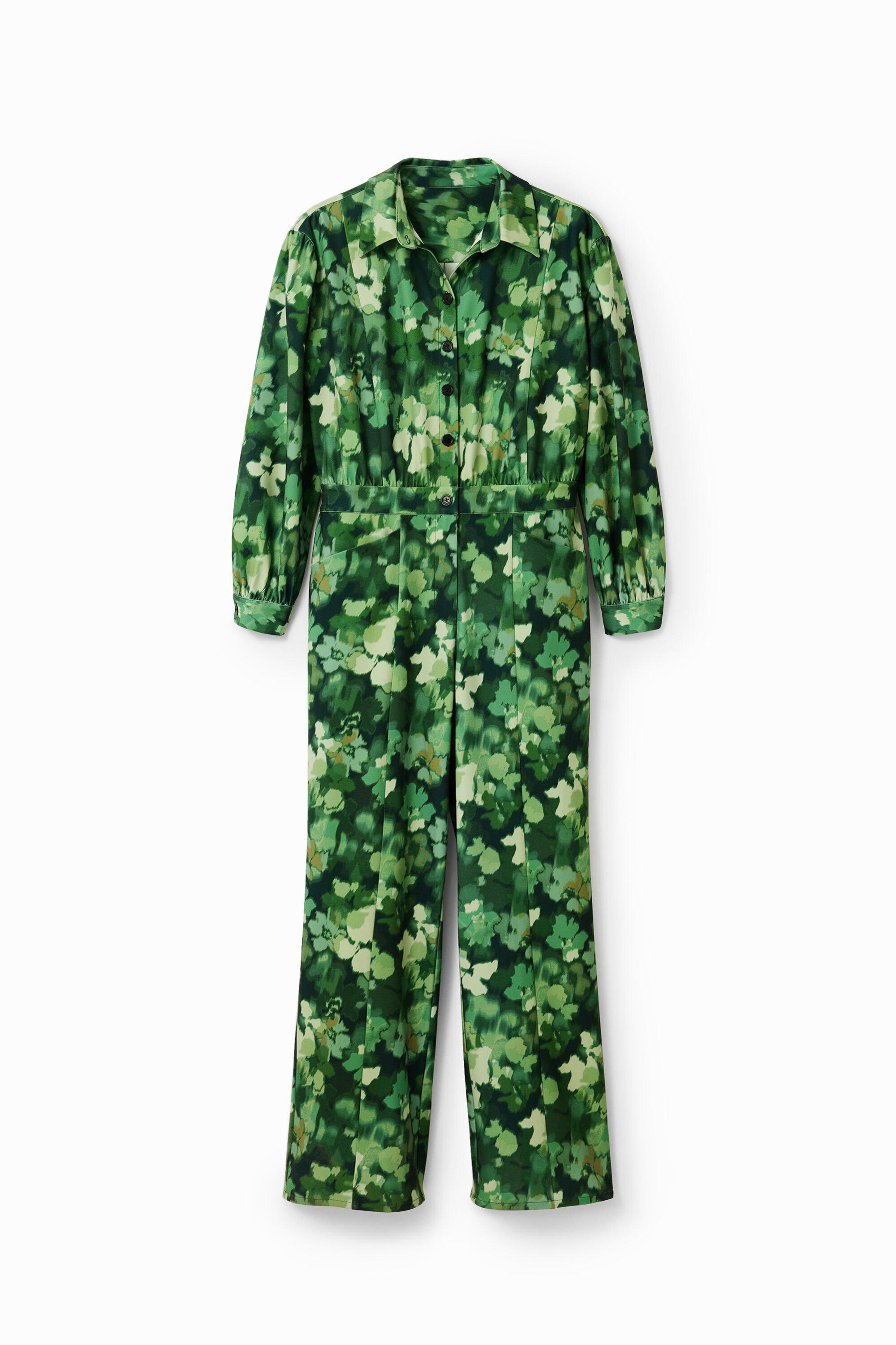 Desigual Worker jumpsuit met camouflage - GREEN