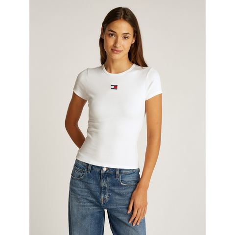 TOMMY JEANS T-shirt TJW SLIM BADGE RIB TEE