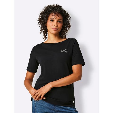 CREATION L PREMIUM Shirt met korte mouwen Pima-katoenen shirt (1-delig)