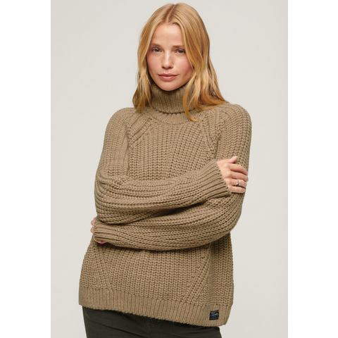 Superdry Gebreide trui Slouchy Stitch Roll Neck Knit