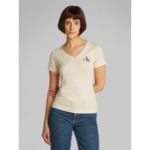 Calvin Klein T-shirt 2-PACK MONOLOGO V-NECK TEE (Set van 2)