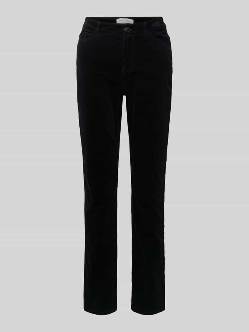 Christian Berg Woman Slim fit corduroy broek met katoen