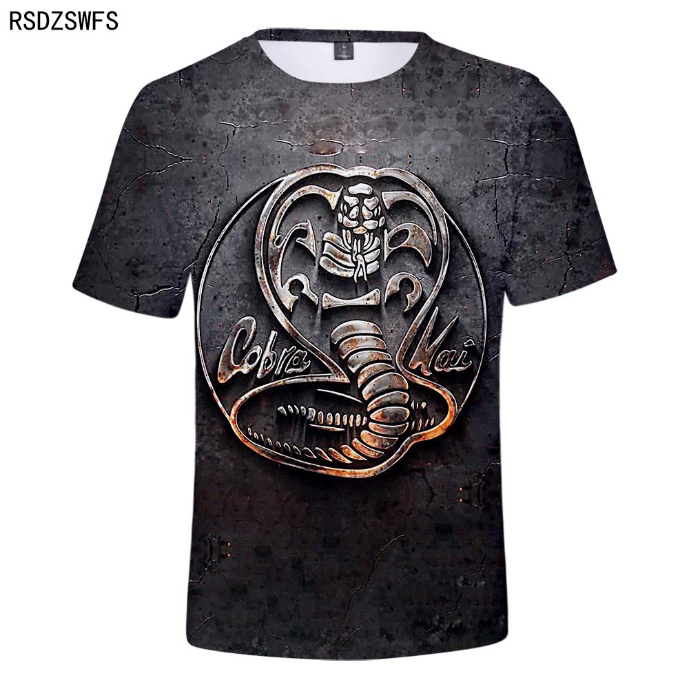 Baibao QIQI Casual Geschikt Populaire Comfortabele Cobra Kai Mode Zomer Mannen Vrouwen 3D T-shirt Korte Mouw T-shirt XL