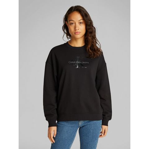 Calvin Klein Sweatshirt GLOSSY MONOLOGO REGULAR CREWNECK