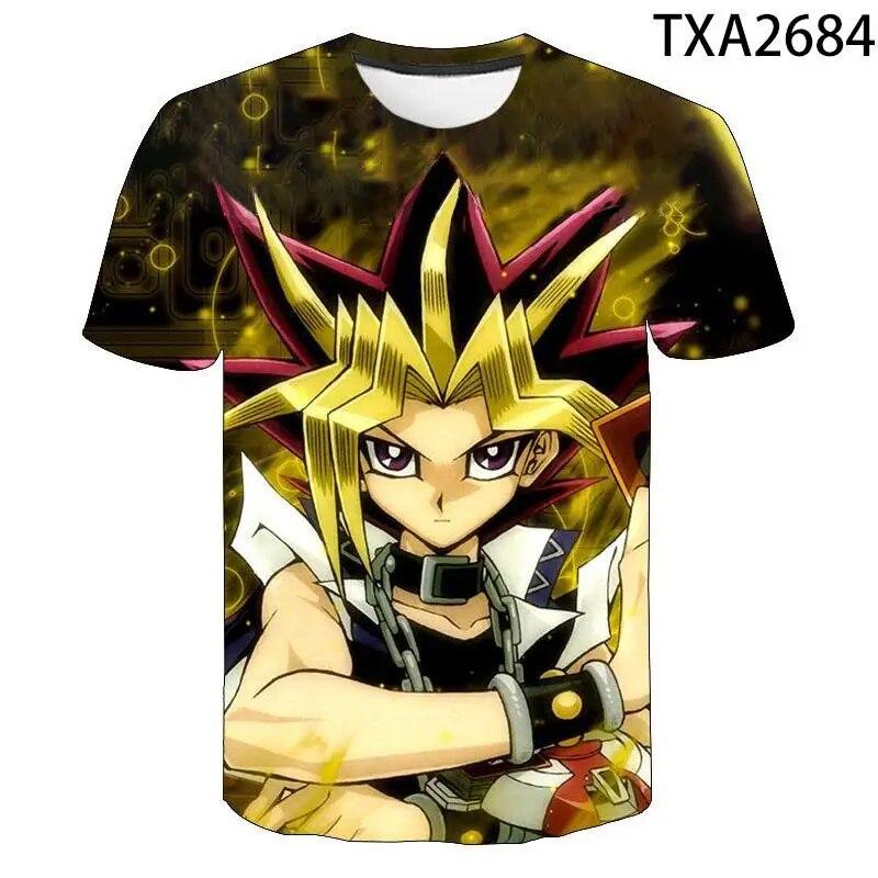 Baibao QIQI Cartoon Anime Games T-shirt Mannen Vrouwen Kinderen Yu Gi Oh 3D Gedrukt T-shirt Zomer Korte Mouw Tops Streetwear Jongen meisje Kids Tee S