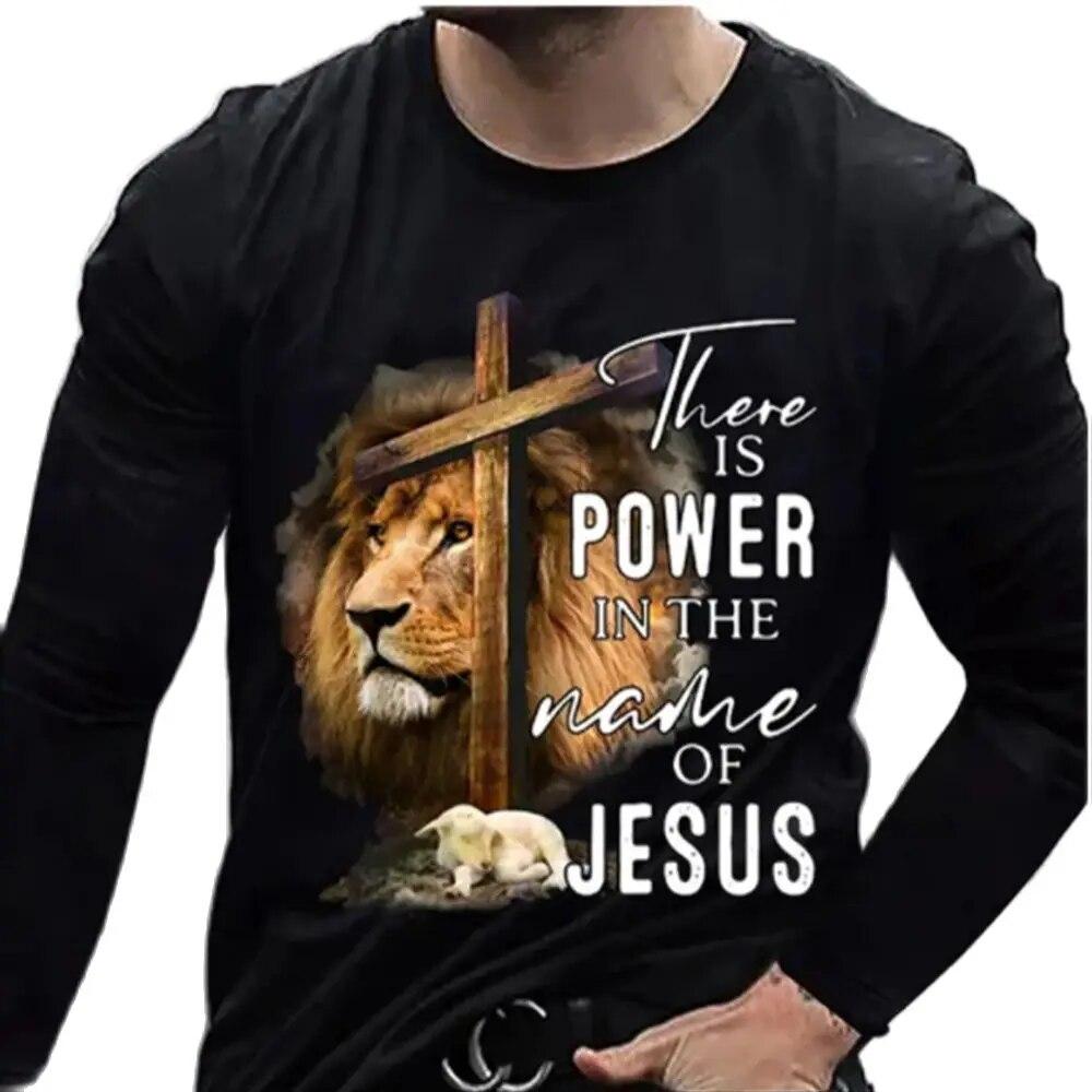 ETST WENDY 05 Christus Jezus T-shirt voor heren 3D-print katoenen T-shirt Overzied kleding lange mouw streetwear vintage top tee shirt herenkleding XL