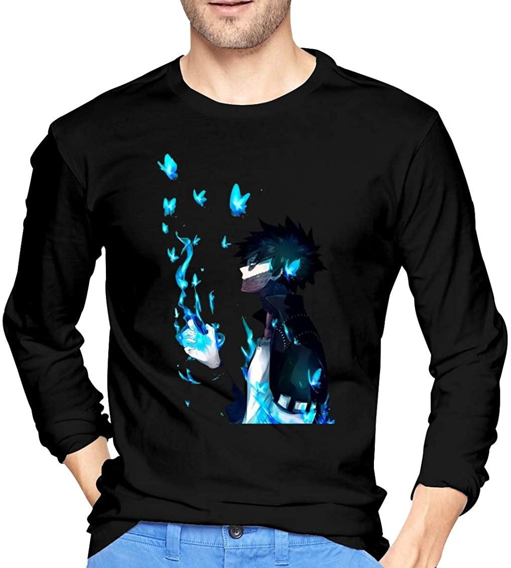 91340102MA8PEYKW2E Gerneric Wujianshan My Hero Academia Dabi Pullover T-shirts met lange mouwen T-shirts Zwart S