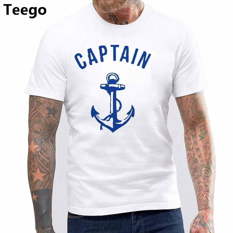 91140105MA0LRRXG83 Diy StylesCaptain Unisex T-shirt Anker Marine Nautische Zee Oceaan Matroos Schip Marine Strand S