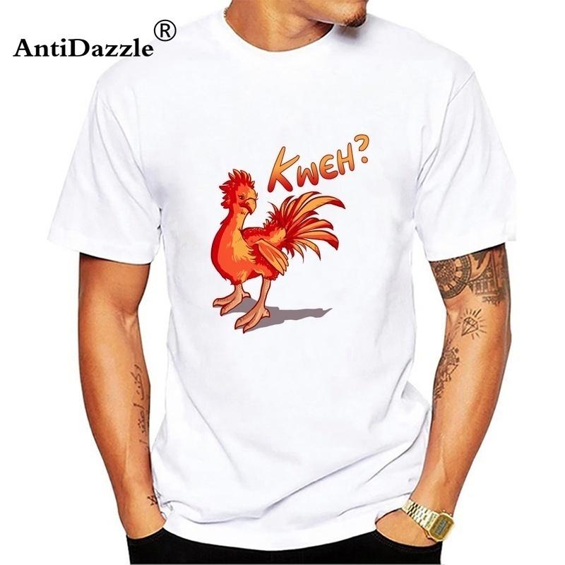 91460000MABWPRWD6C Mode Chocobos Final Fantasy Chocobos Ffxiv kledingtops met korte mouwen Whitr Unisex T-shirts S