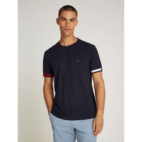 Tommy Hilfiger T-shirt GLOBAL STRIPE FLAG CUFF TEE