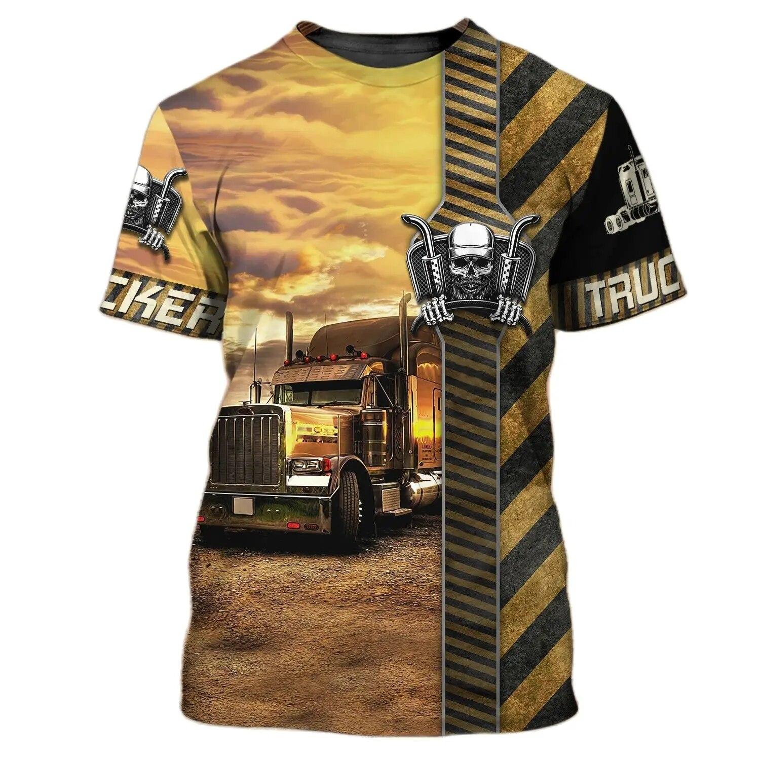 Xin nan zhuang Zomer T-shirt Voor Mannen 3D Cartoon Auto Stijl Fun Fietsen Reizen T-shirts Voor Mannen Grote Maat Losse mode Tops Tees Man Camiseta XXXXL