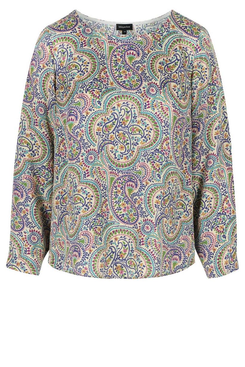 Mayerline Blouse Met Paisley Print Ronde Hals