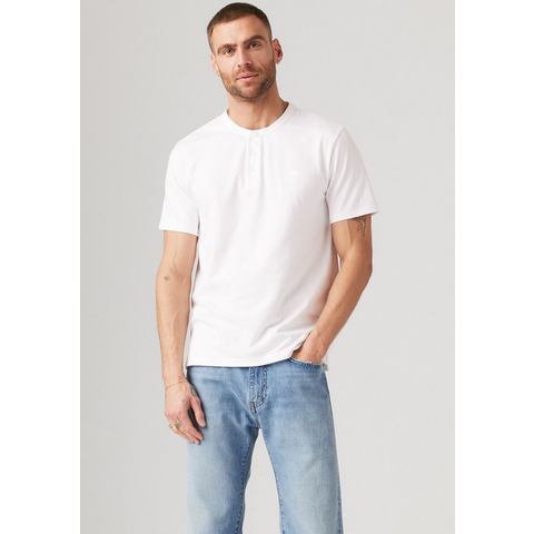 Levi's Henleyshirt met geborduurd logo