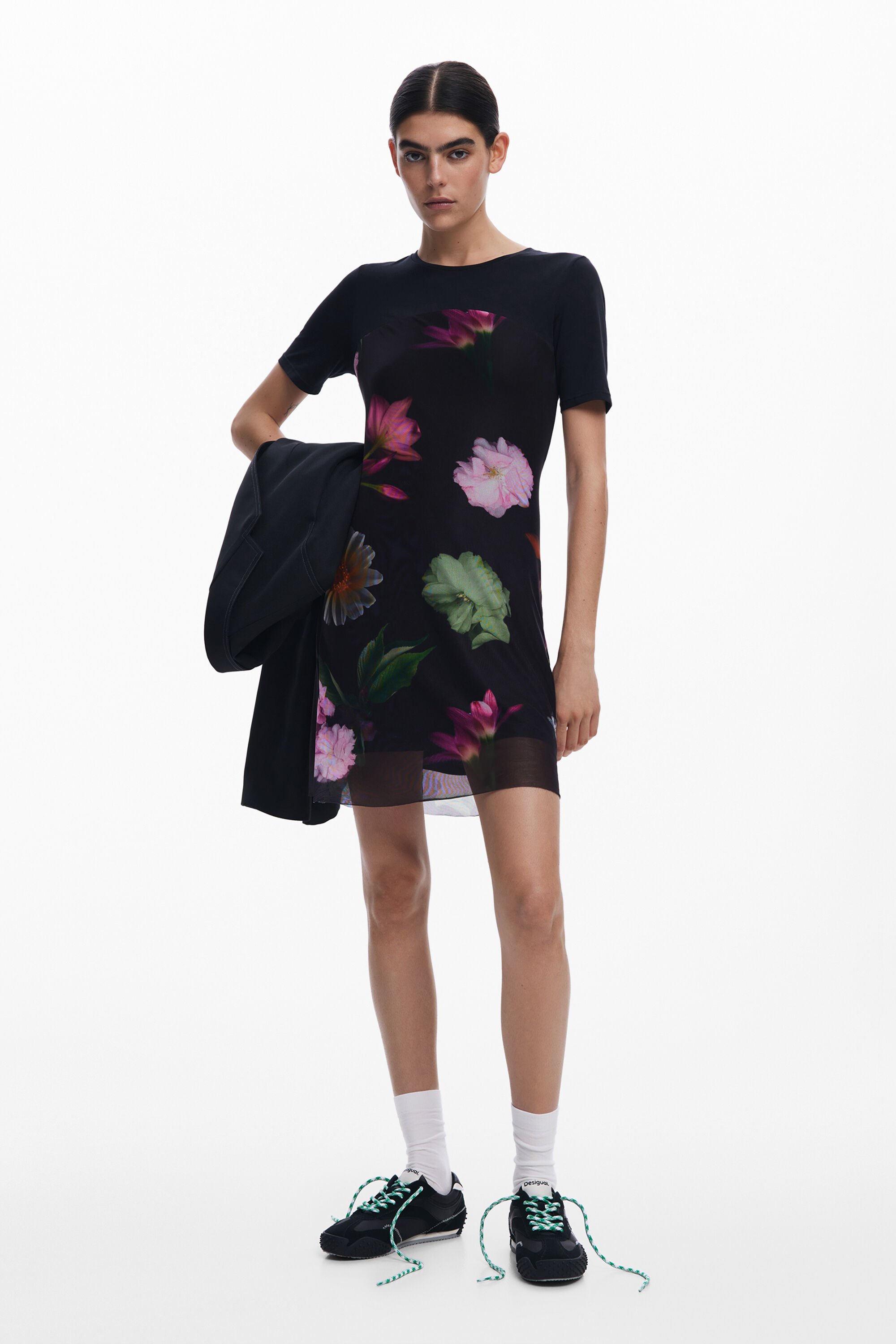 Desigual Gecombineerde mini-jurk - BLACK