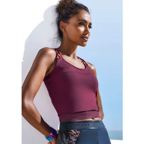 Active by Lascana Crop-top met een deelnaad