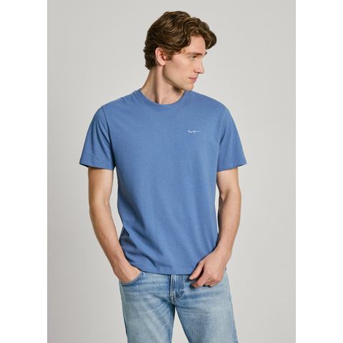 Pepe Jeans T-shirt Connor met geborduurd logo op borsthoogte