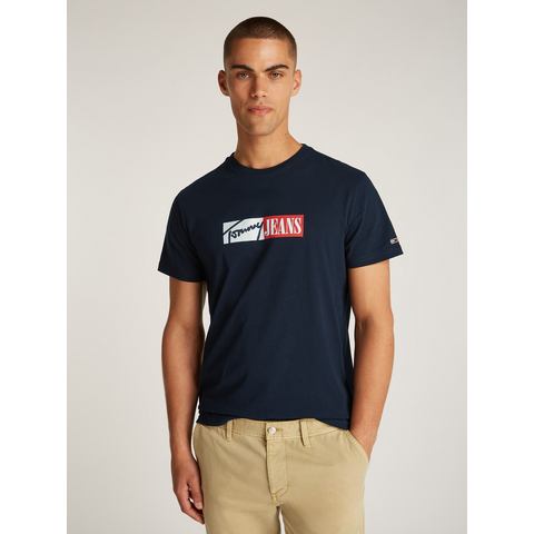 Tommy Jeans Plus Shirt met ronde hals TJM SLIM ENTRY GRAPHIC TEE EXT