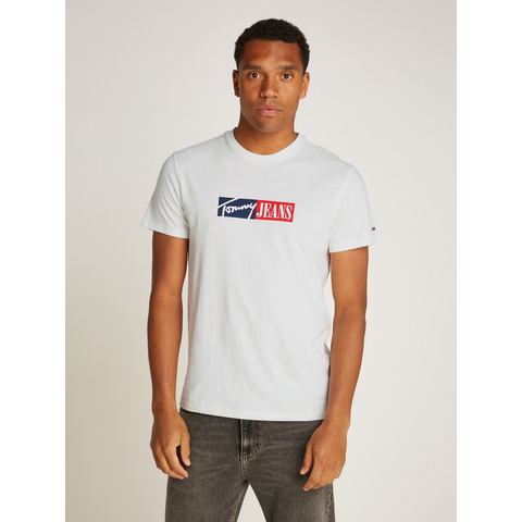 Tommy Jeans Plus Shirt met ronde hals TJM SLIM ENTRY GRAPHIC TEE EXT