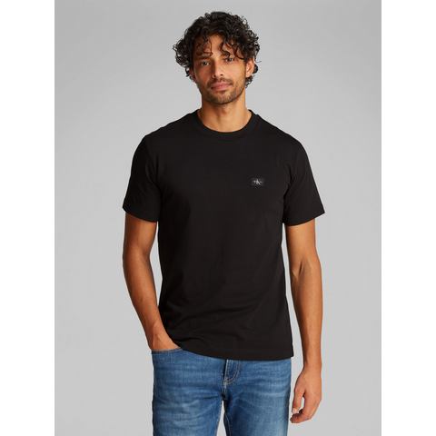 Calvin Klein Shirt met ronde hals WOVEN LABEL REGULAR TEE