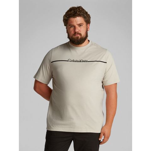 Calvin Klein Shirt met ronde hals BT_SPLIT LINE LOGO T-SHIRT