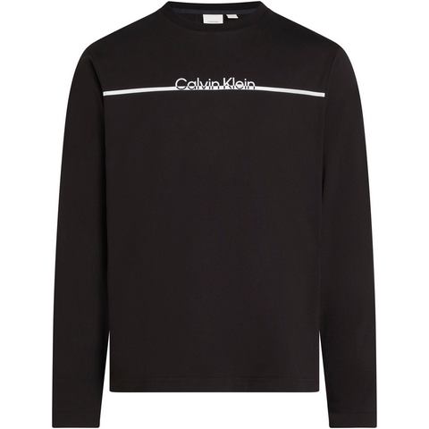 Calvin Klein Shirt met ronde hals BT_SPLIT LINE LOGO LS T-SHIRT