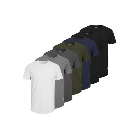 Jack & Jones Shirt met ronde hals JJENOA TEE SS CREW NECK 7PK MP NOOS (set, 7-delig)