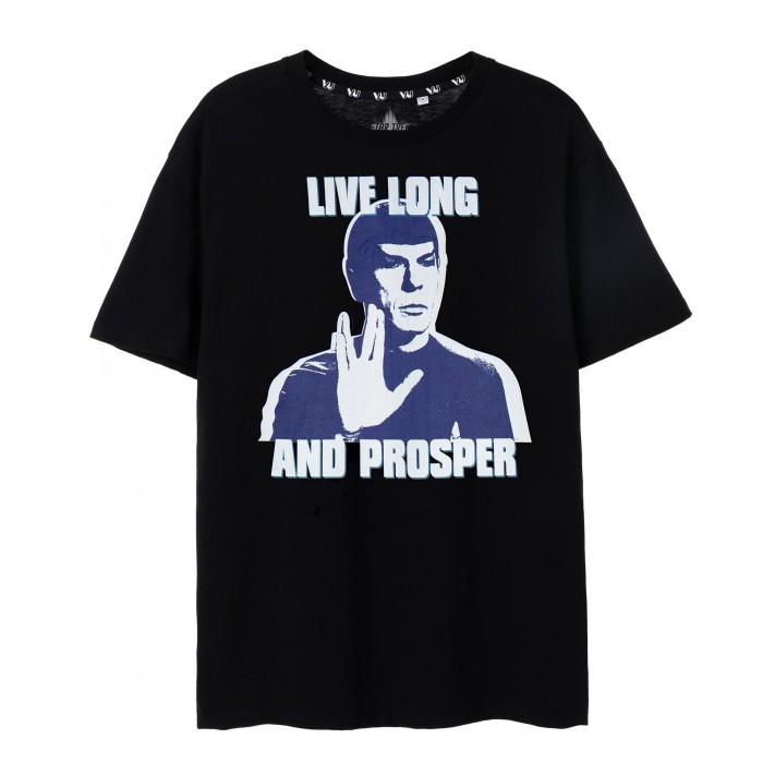 Star Trek Mens Live Long And Prosper T-Shirt L zwart