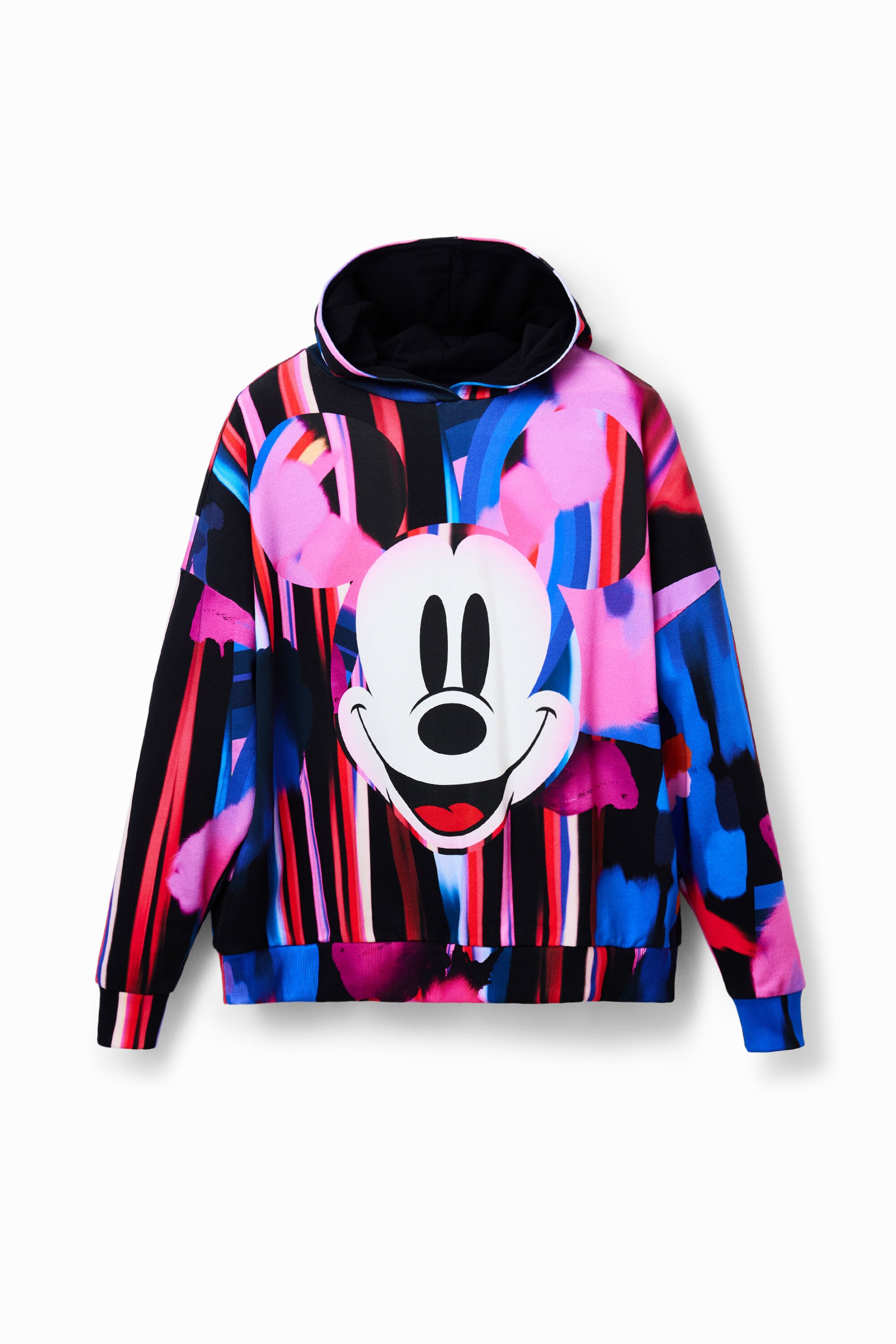 Desigual Oversized sweatshirt Mickey Mouse - BLACK