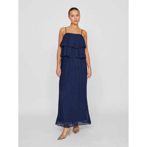 Vila Jurk met bandjes VICHIFFON SINGLET PLEATS DRESS - NOOS