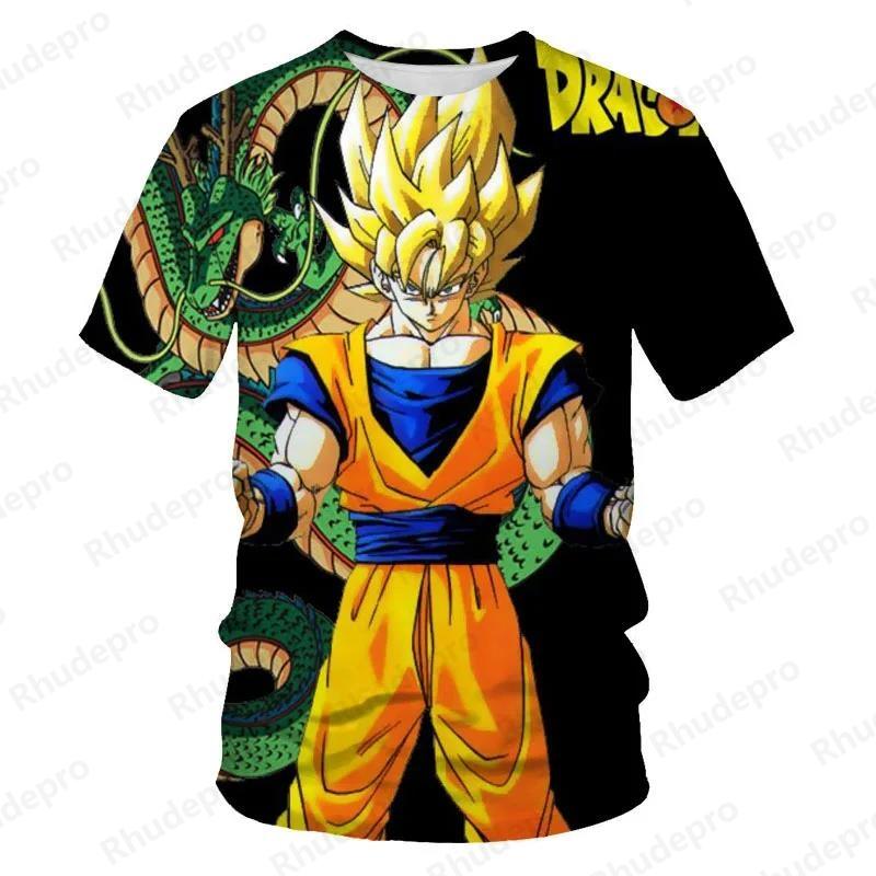 Baibao QIQI Zomer ZT Shirt Vegeta Goku Kid Streetwear Korte Mouw Tees Grappige Anime Jongen Meisjes Kleding Casual 3d Print T-shirt XS