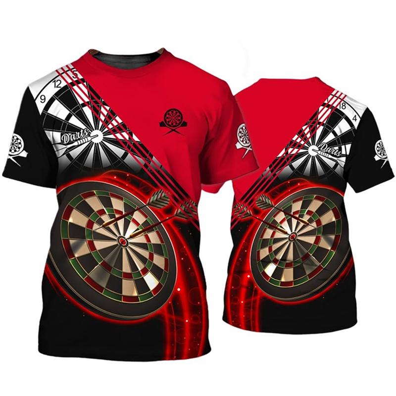 Wengy 2 Cool Design Dart League T-shirt voor heren Sport T-shirt 3D Darts Cadeau Bedrukte T-shirts Dameskleding Grappige kinderen Jongens y2k Tops S