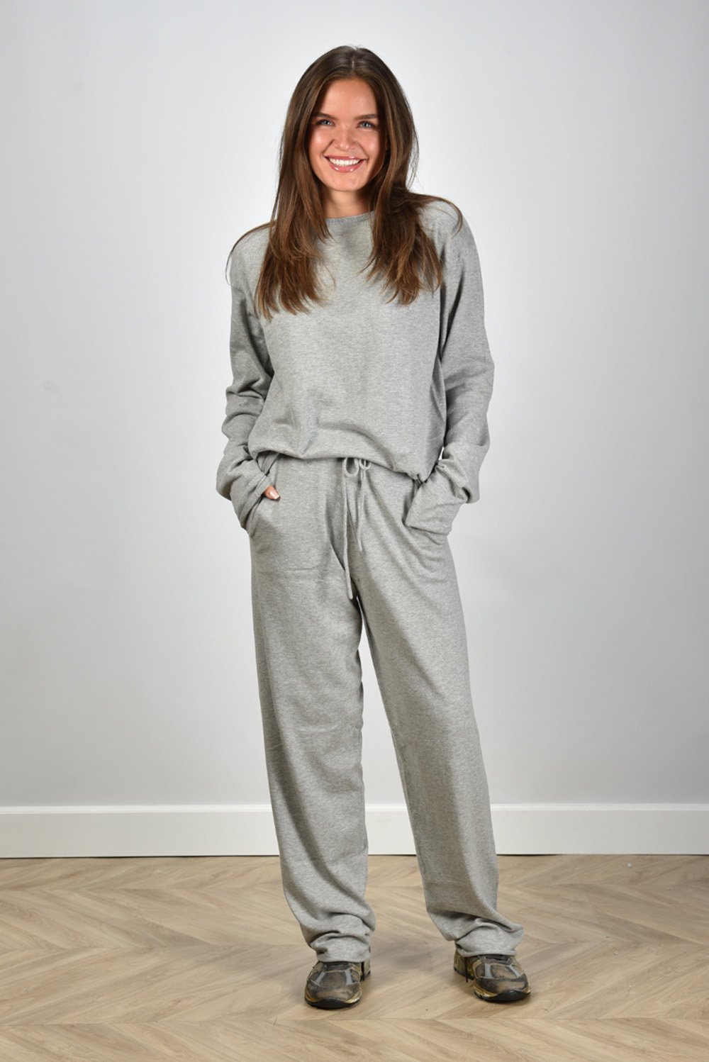 Extreme Cashmere broek Relax met trekkoord grey