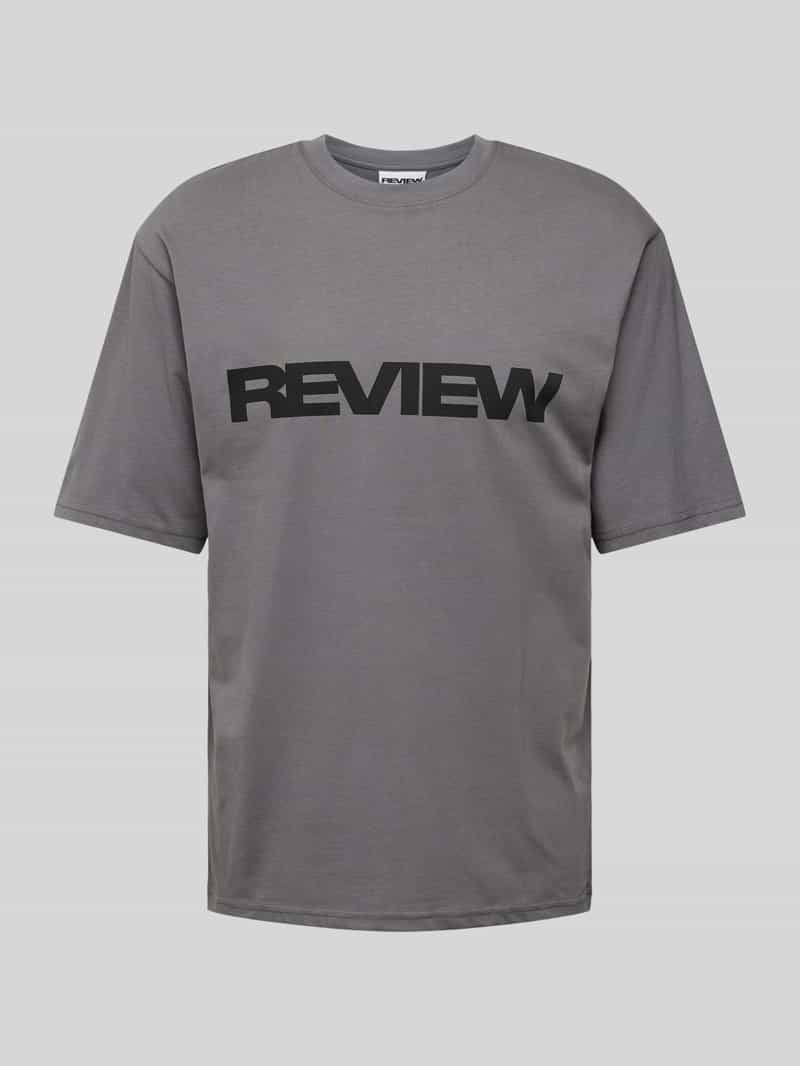 REVIEW T-shirt met labelprint