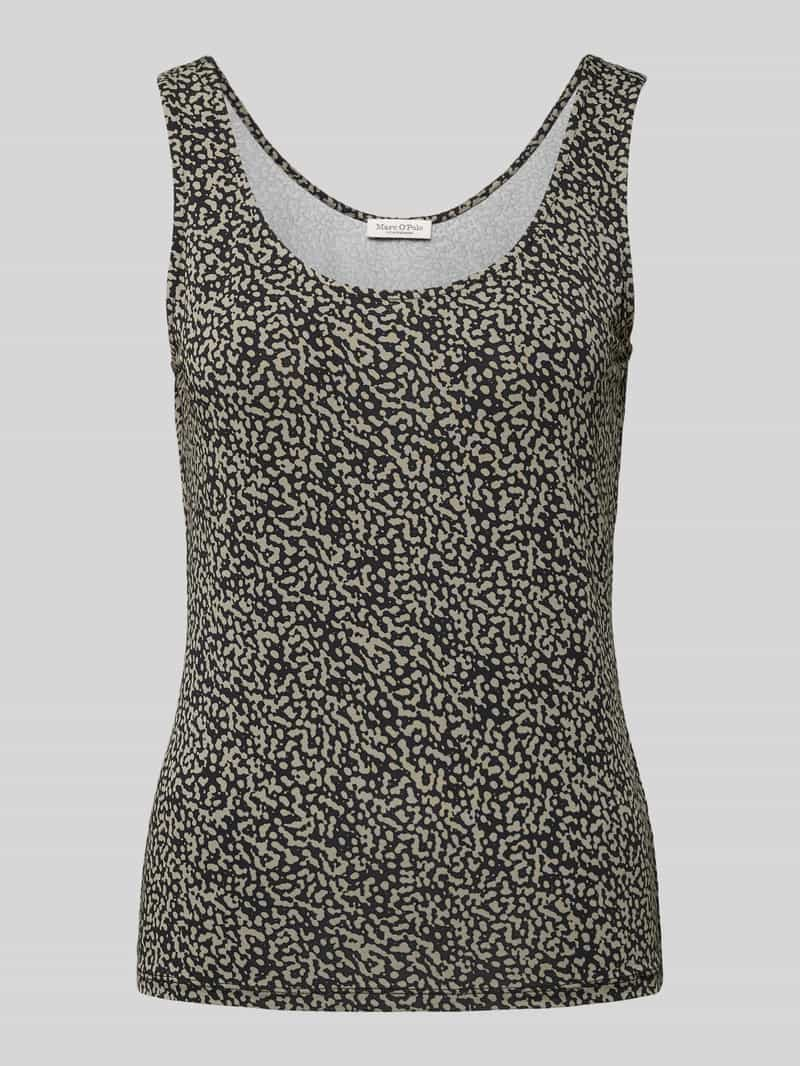 MARC O POLO Tanktop van viscose met boothals