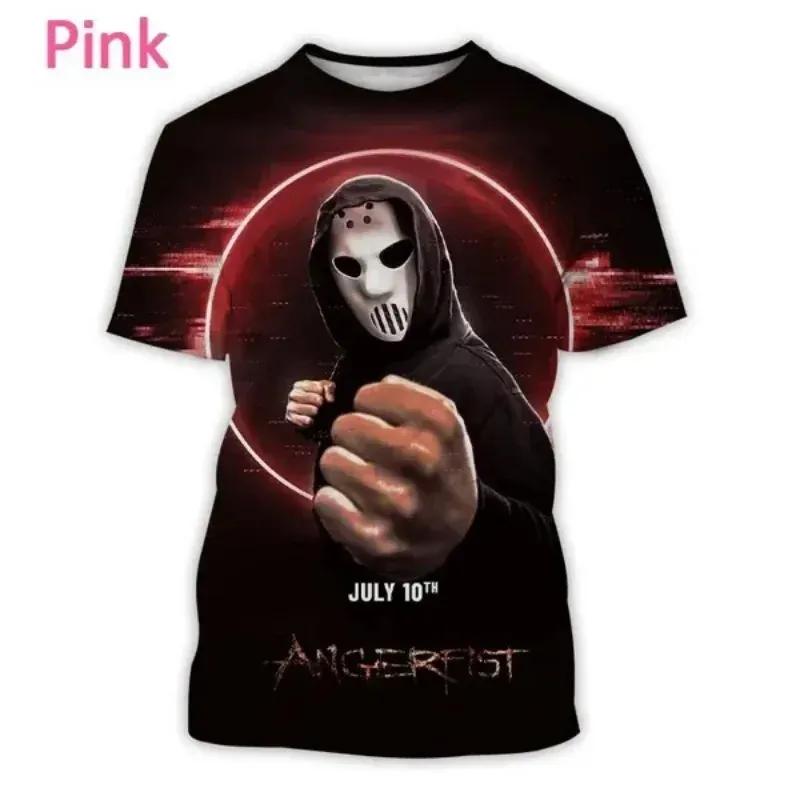 ETST 007 DJ Angerfist 3D-geprint heren T-shirt met korte mouwen, leuke hiphop, casual ronde hals T-shirt voor heren en dames, sporttops S-6XL S