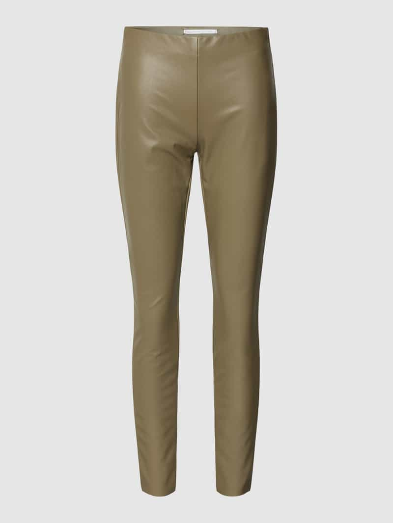 RAFFAELLO ROSSI Skinny fit broek in leerlook, model 'RESA'