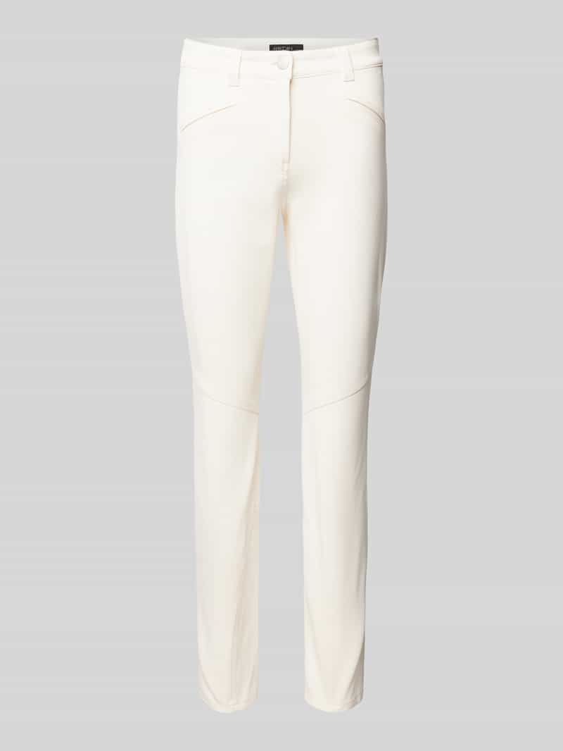 Marc Cain Slim fit broek met siernaden