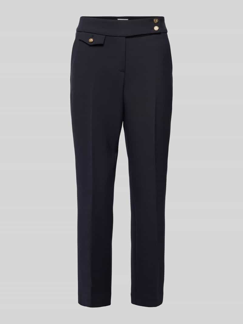 SEDUCTIVE Slim fit stoffen broek met persplooien, model 'INEZ'