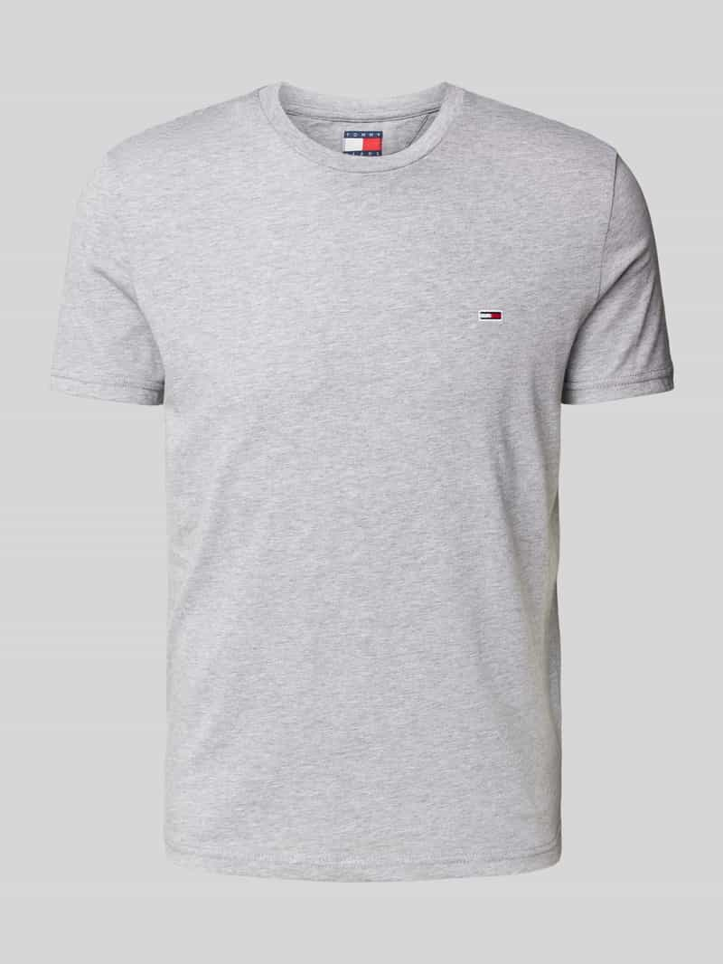 Tommy Jeans Slim fit T-shirt met logostitching