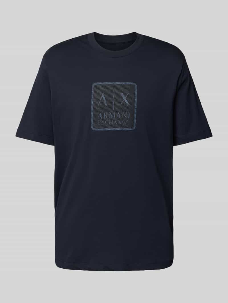 Armani Exchange T-shirt met labelprint