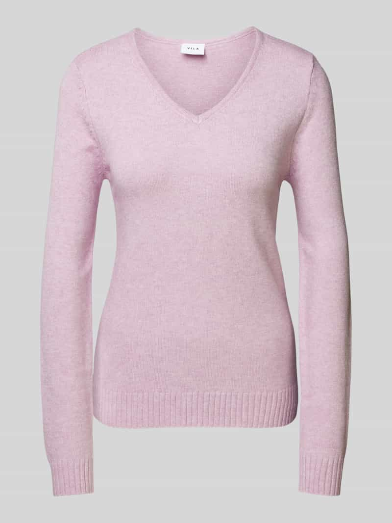 Vila Gebreide pullover met V-hals, model 'RIL'