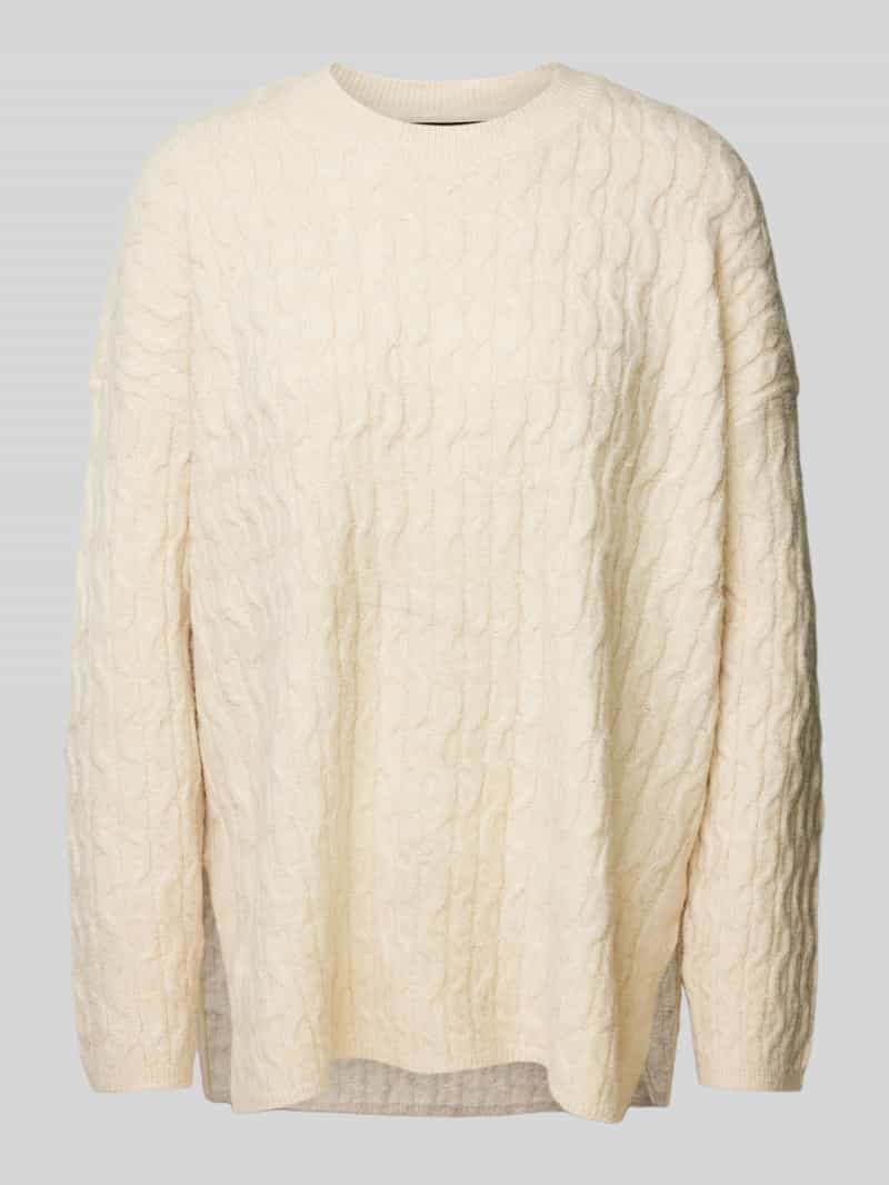 Vero Moda Comfort fit gebreide pullover met structuurtricot, model 'ELYA'