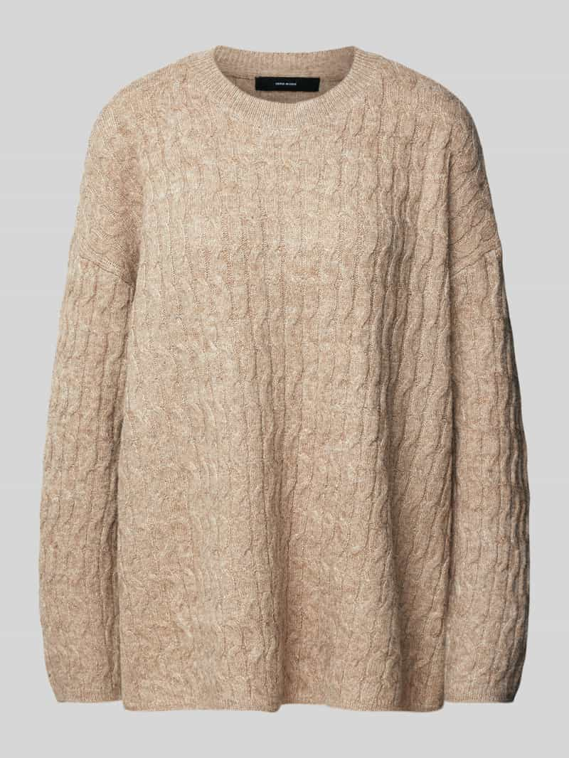 Vero Moda Comfort fit gebreide pullover met structuurtricot, model 'ELYA'