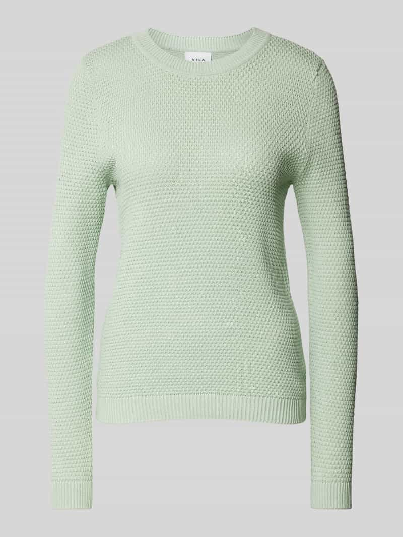 Vila Gebreide pullover met ronde hals, model 'Vidalo'