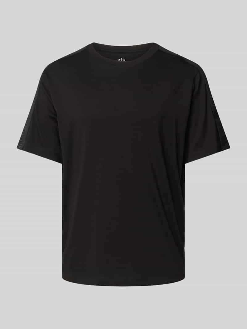 Armani Exchange T-shirt met labeldetails