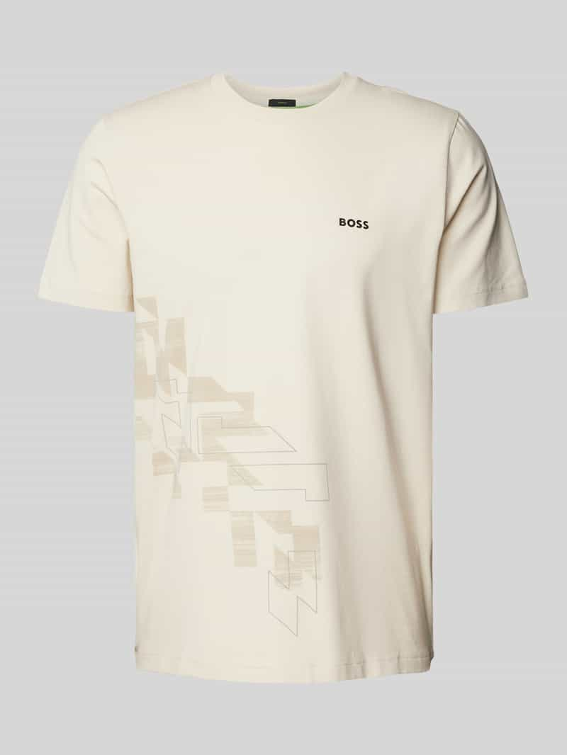 BOSS Green T-shirt met labelprint